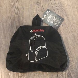 2/20$ BNWT Swiss travel products foldable backpack